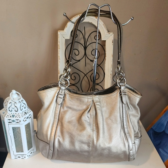 Coach | Bags | Coach Vintage Metallic Silver With Silver Hardwear